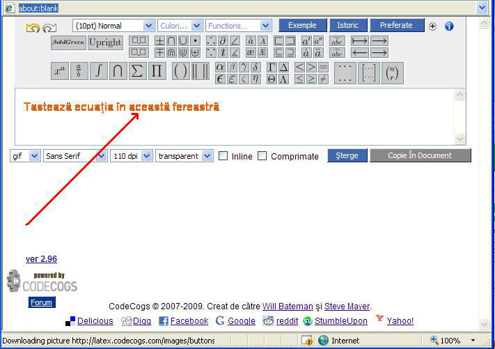 editorul matematic online